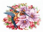 (image for) Hummingbird With Flowers